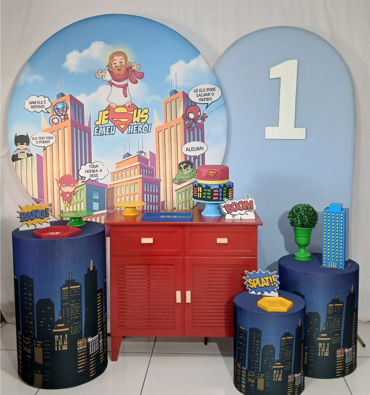 Jesus Meu Heroi Kit Master Ii - Rocha Decorações