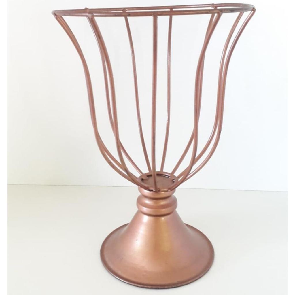 Vaso Aramado Cobre P - Rocha Decorações