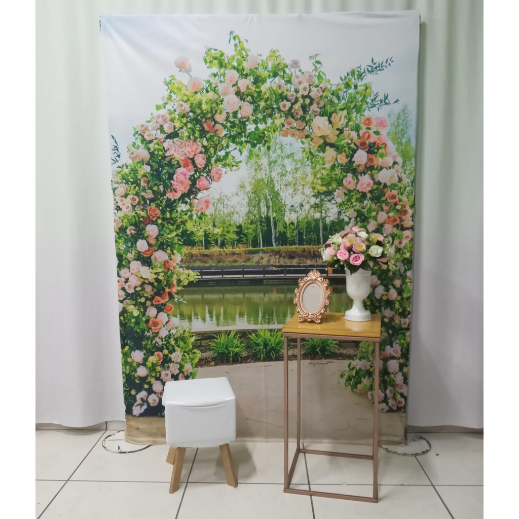 Cenário Para Fotos Flores Dia Mulher/ Dia das Mães - Rocha Decorações