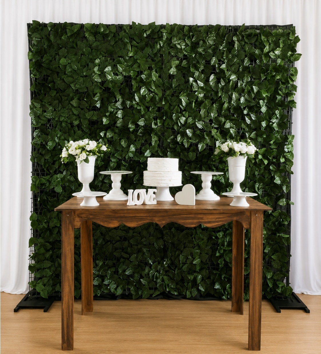Casamento Rustico Branco Composição 7482 - Rocha Decorações Pegue e Monte Itatiba