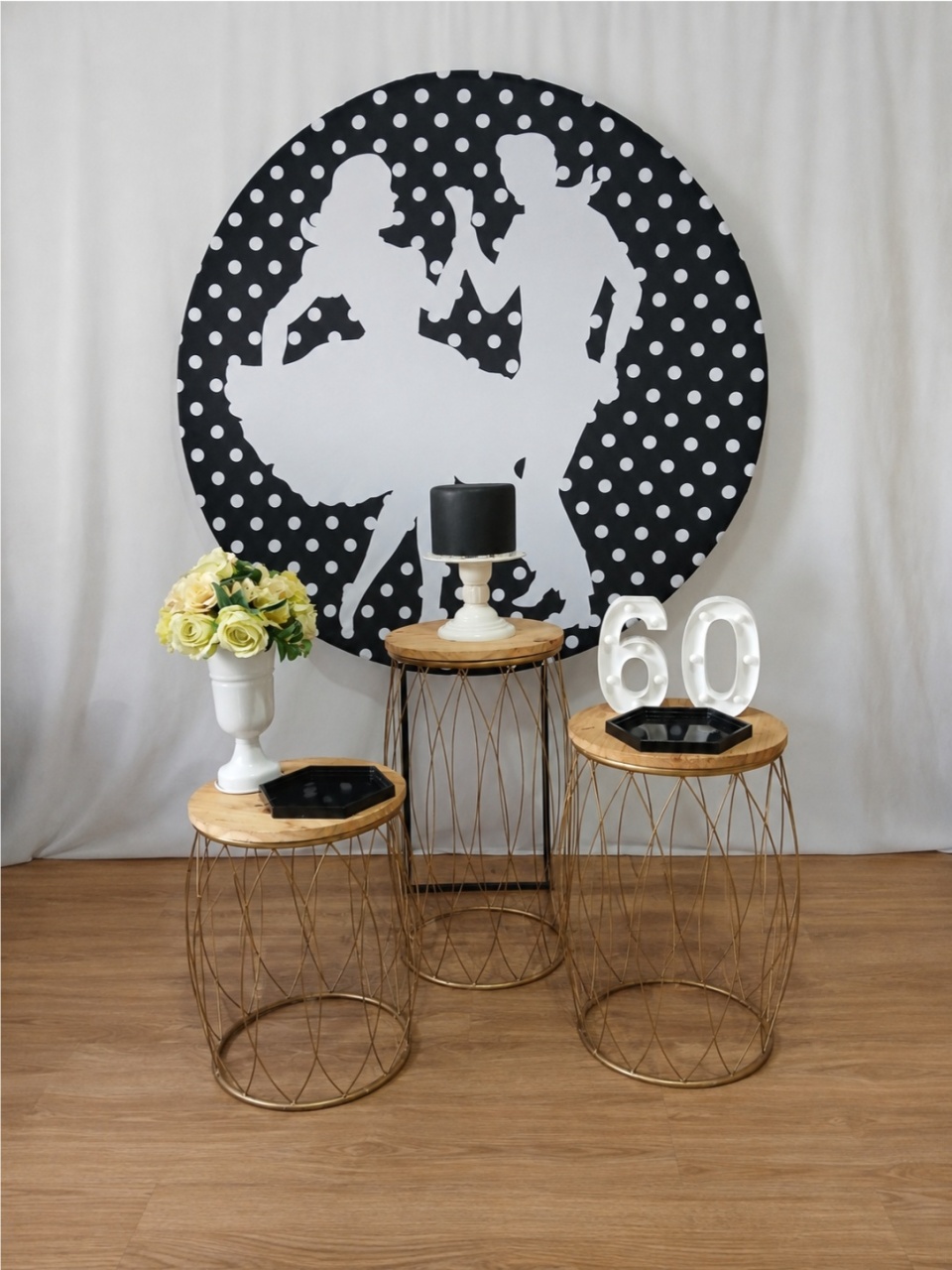 ANOS 60 PRETO E BRANCO KIT PREMIUM