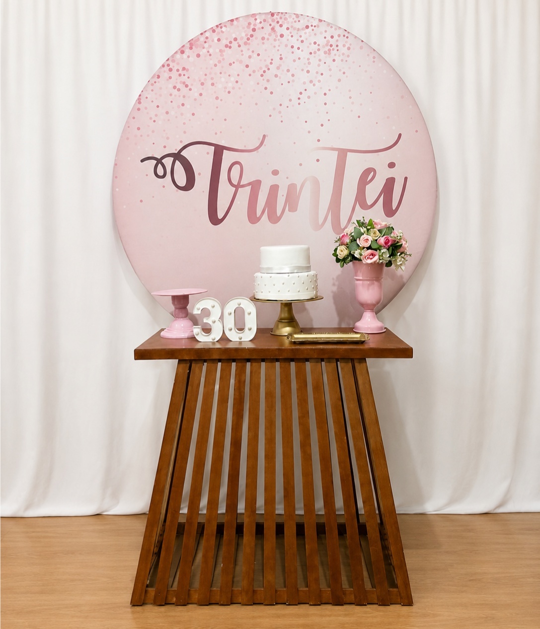 Trintei Rosa 5021 - Rocha Decorações Pegue e Monte Itatiba