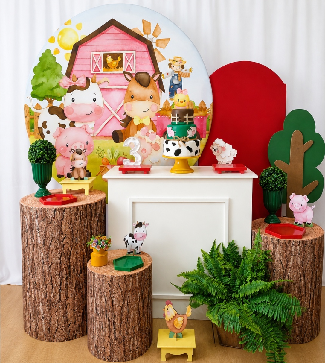 Fazendinha Composição 0079 - Rocha Decorações Pegue e Monte Itatiba