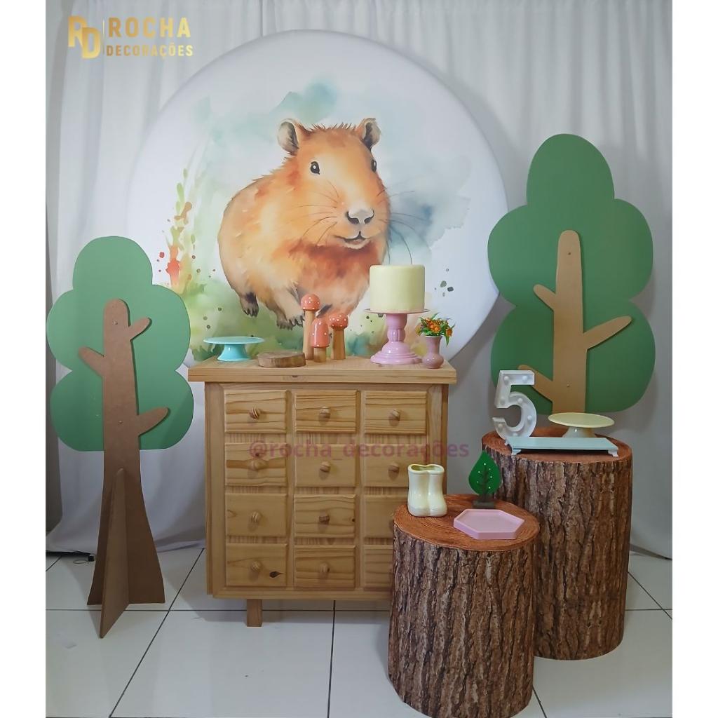 Capivara Composição I - Rocha Decorações