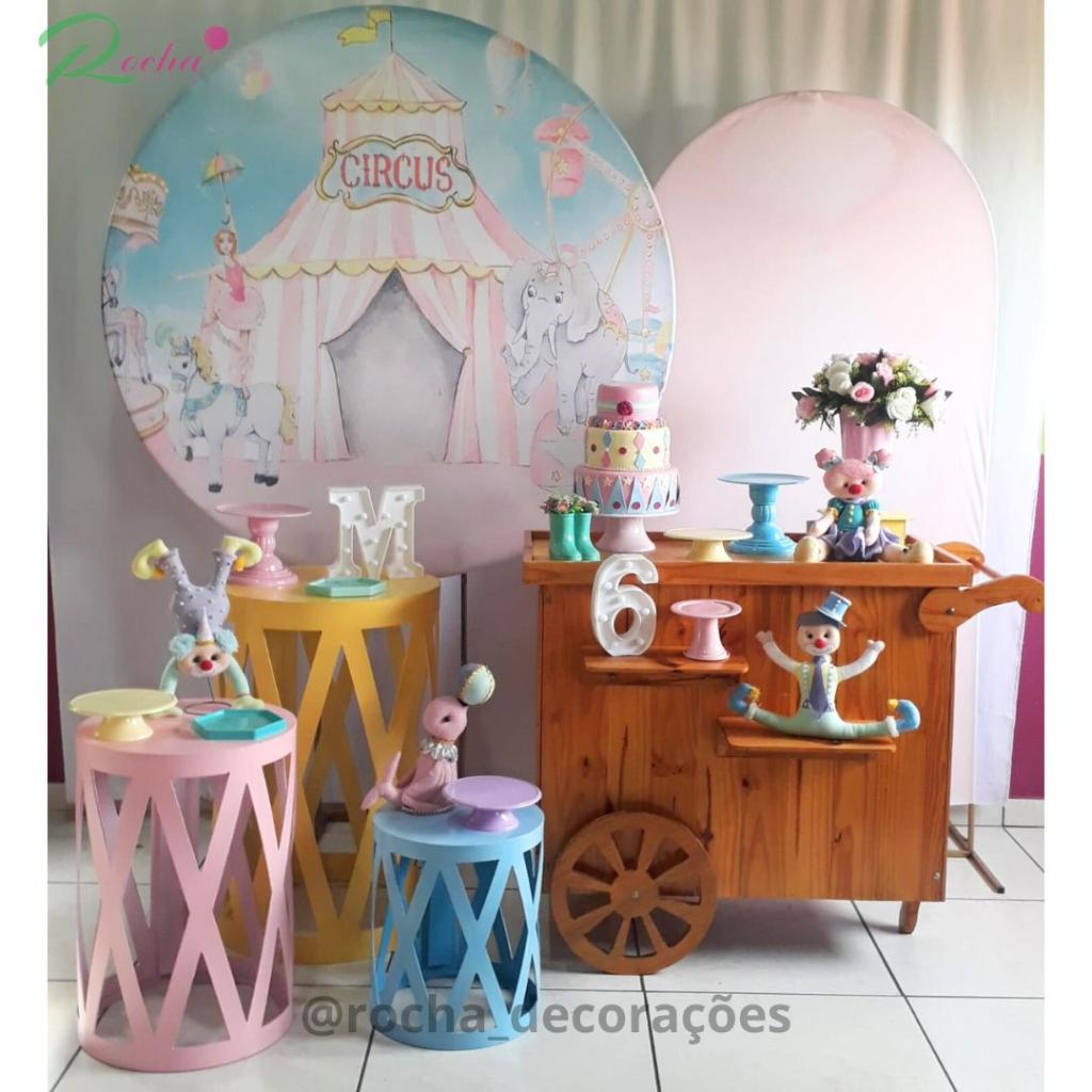 Circo Rosa Composição - Rocha Decorações