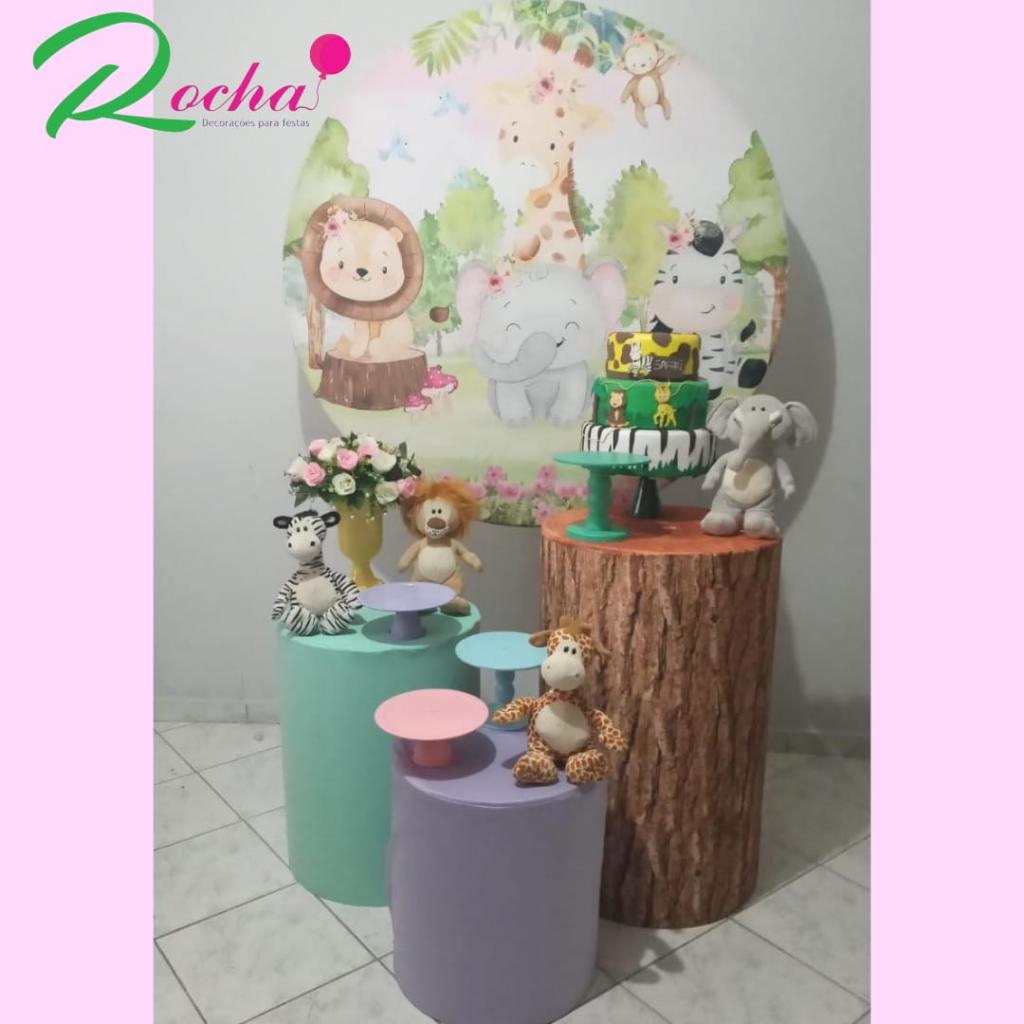 Safari Rosa Kit Essencial - Rocha Decorações