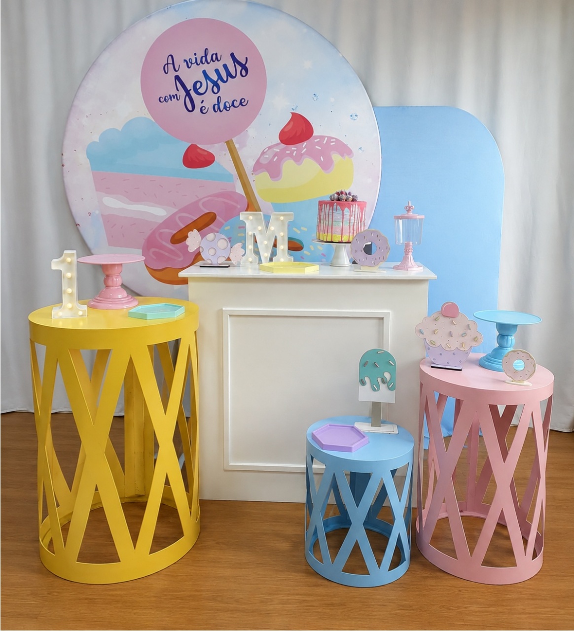 A Vida Com Jesus É Doce Composição K6298 - Rocha Decorações Pegue e Monte Itatiba