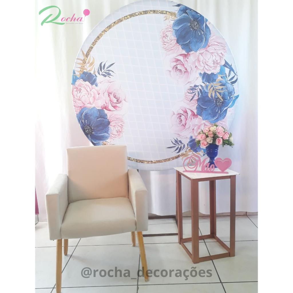 Floral Azul Para Cenario, Area de Fotos Kit41256 - Rocha Decorações