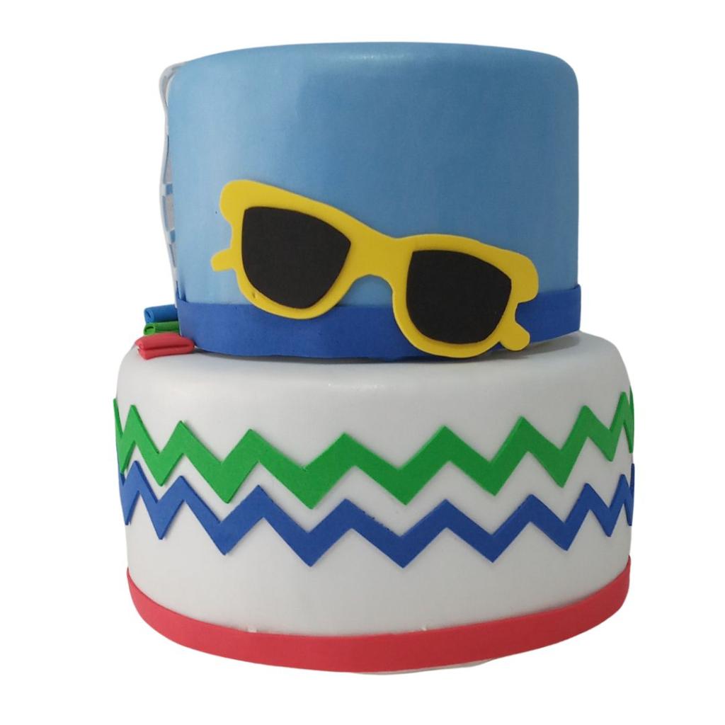Bolo Cenógrafico/ Fake Pool Party - Rocha Decorações