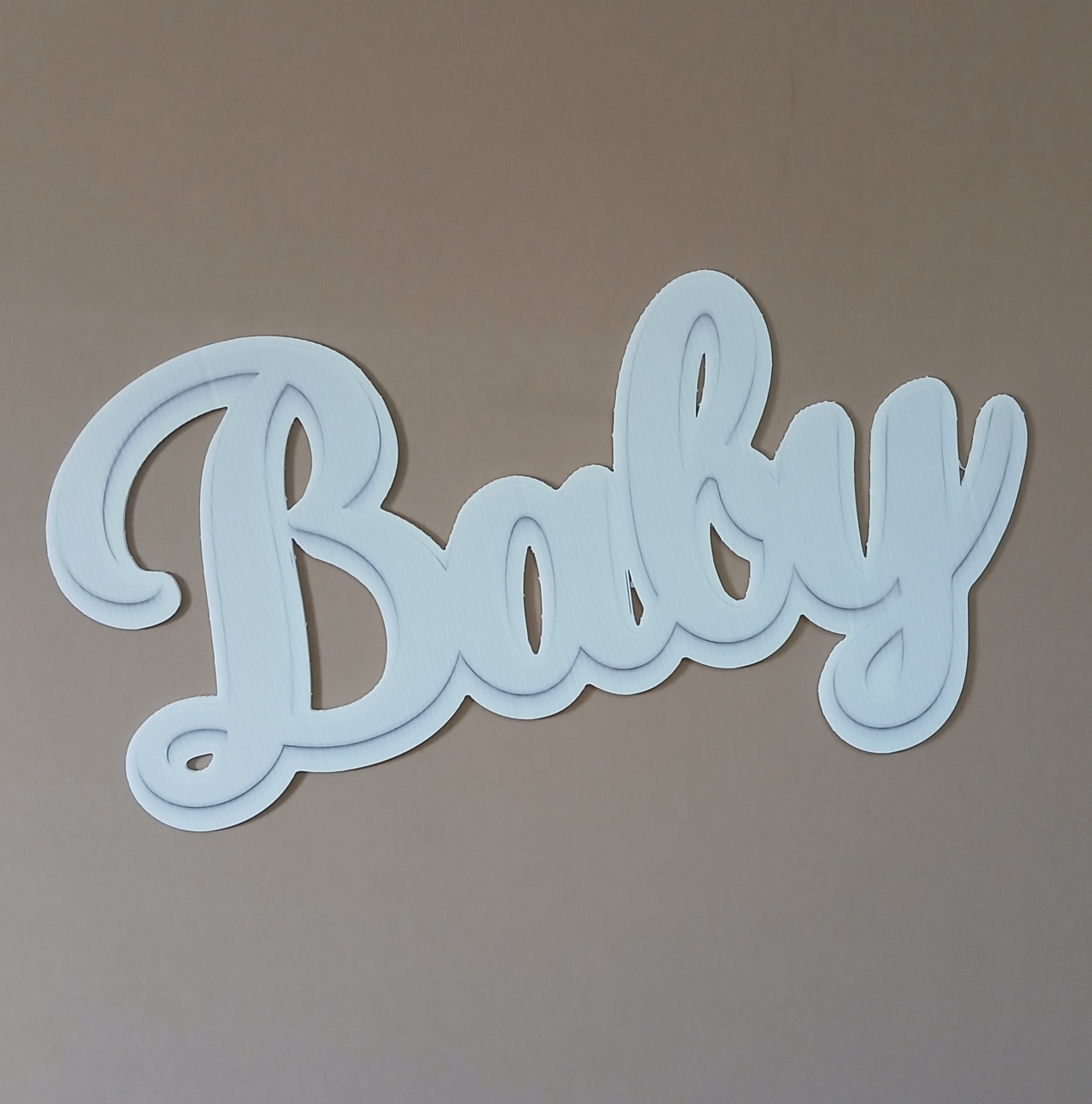 Baby Letreiro Branco (Para Painel) - Rocha Decorações Pegue e Monte Itatiba