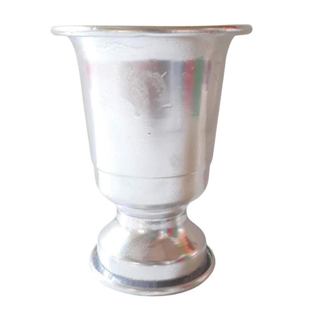 Vaso Tulipa Prata P - Rocha Decorações
