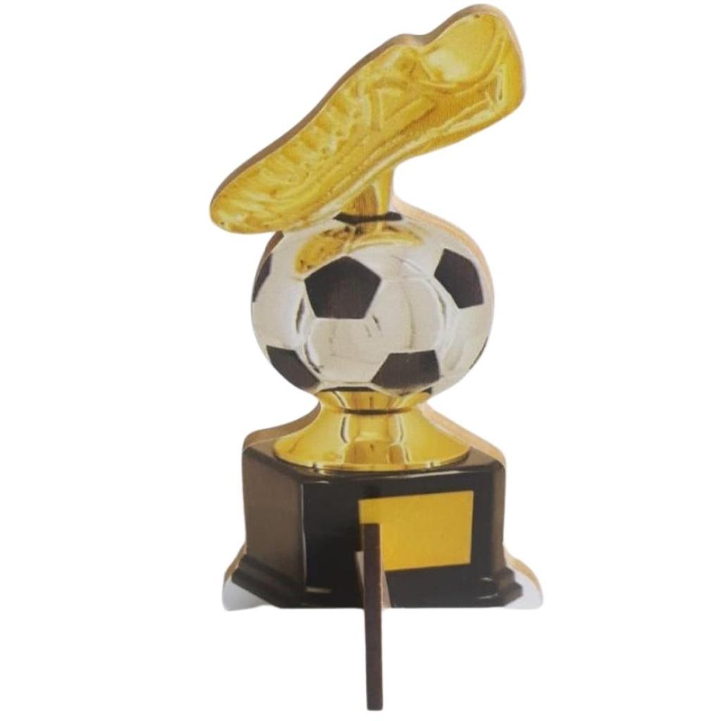 Trofeu Chuteira E Bola Futebol Displays Mdf - Rocha Decorações