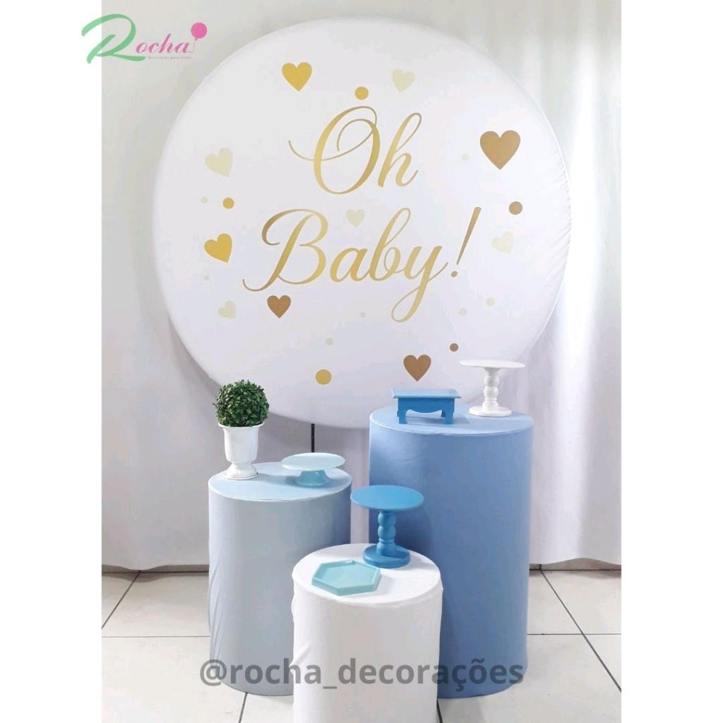 Oh Baby Cha de Bebe Menino Kit Essencial - Rocha Decorações