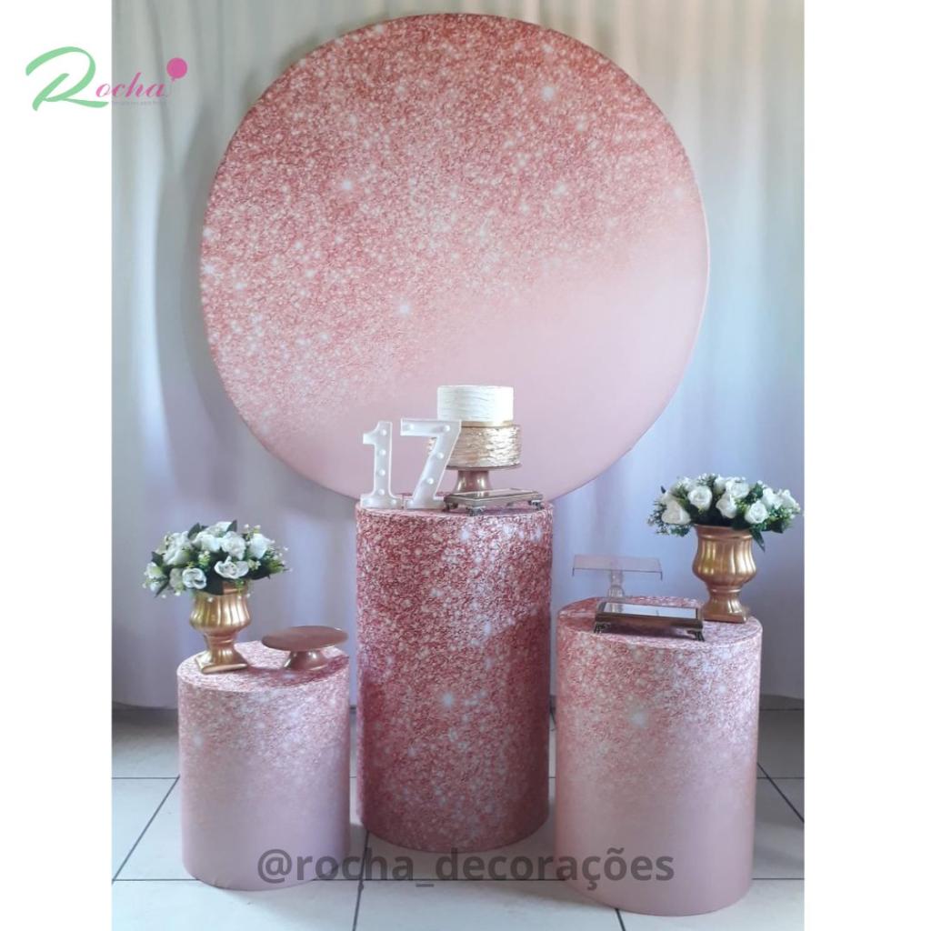Glitter Rose Gold E Dourado Kit Essencial - Rocha Decorações