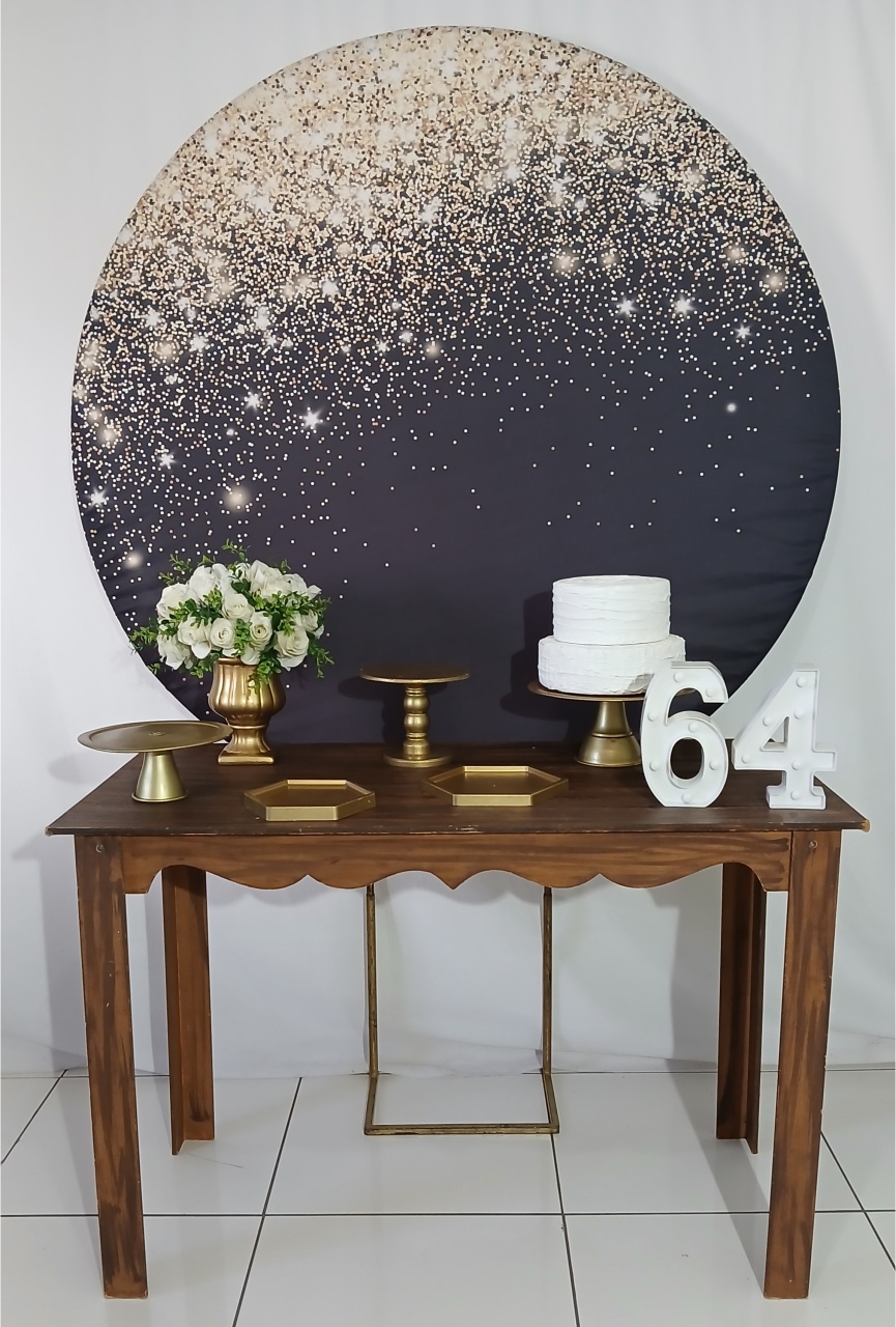 Preto E Dourado Adulto - Rocha Decorações
