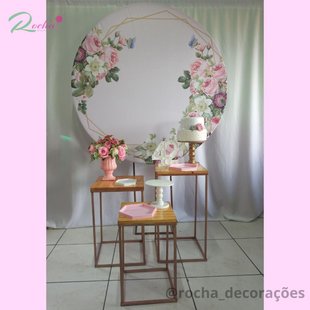 Floral Rosa Adulto Feminino I Kit Premium - Rocha Decorações
