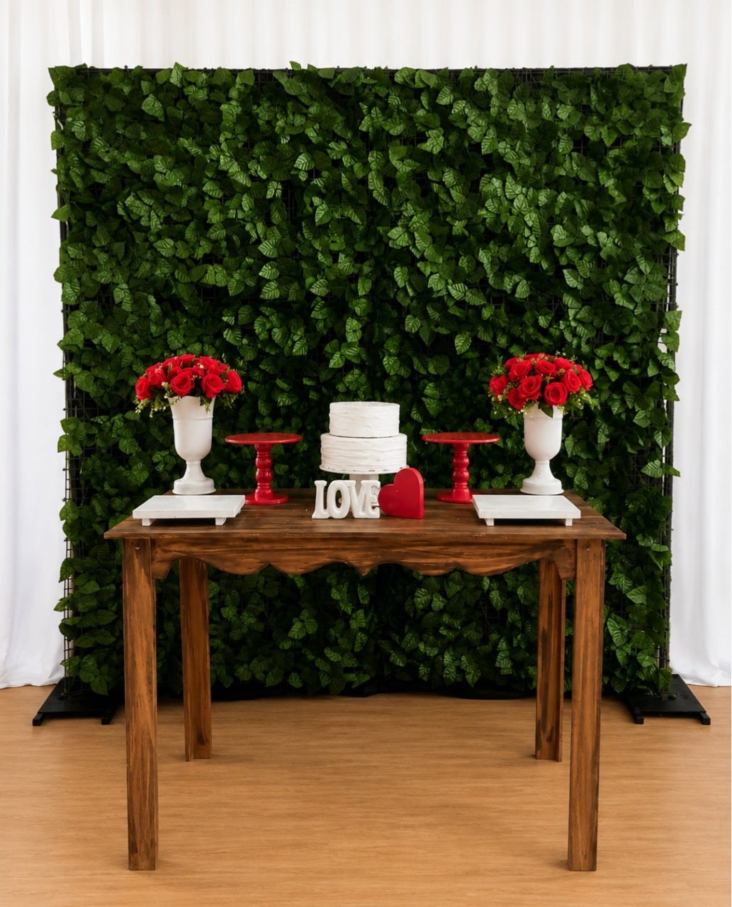 Casamento Rustico Vermelho Composição 7647 - Rocha Decorações Pegue e Monte Itatiba
