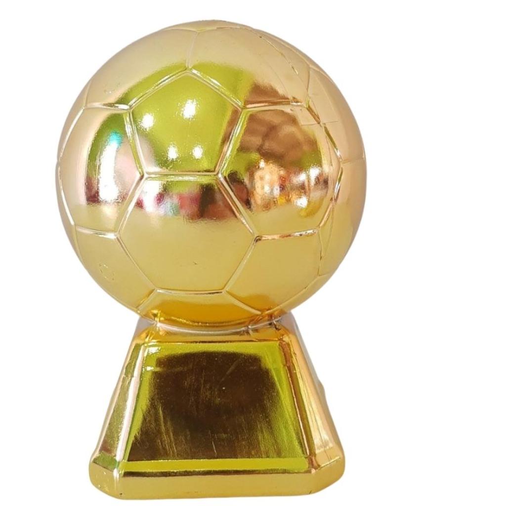 Trofeu Dourado 3D Futebol - Rocha Decorações