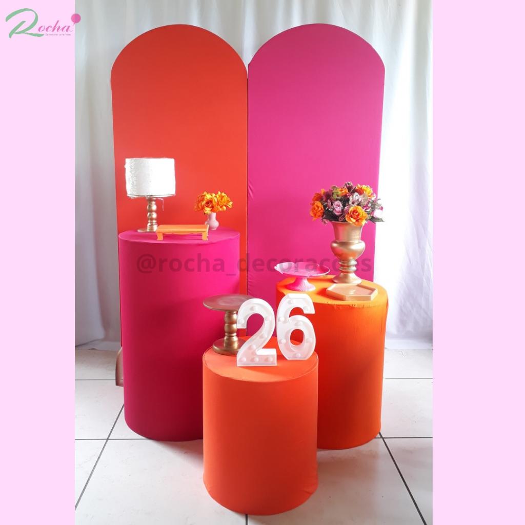 Pink E Laranja I Composição - Rocha Decorações