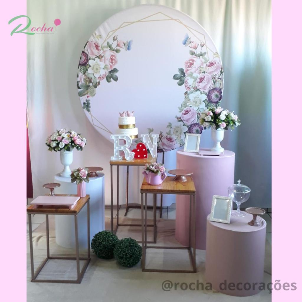 Chá de Cozinha Floral Composição - Rocha Decorações