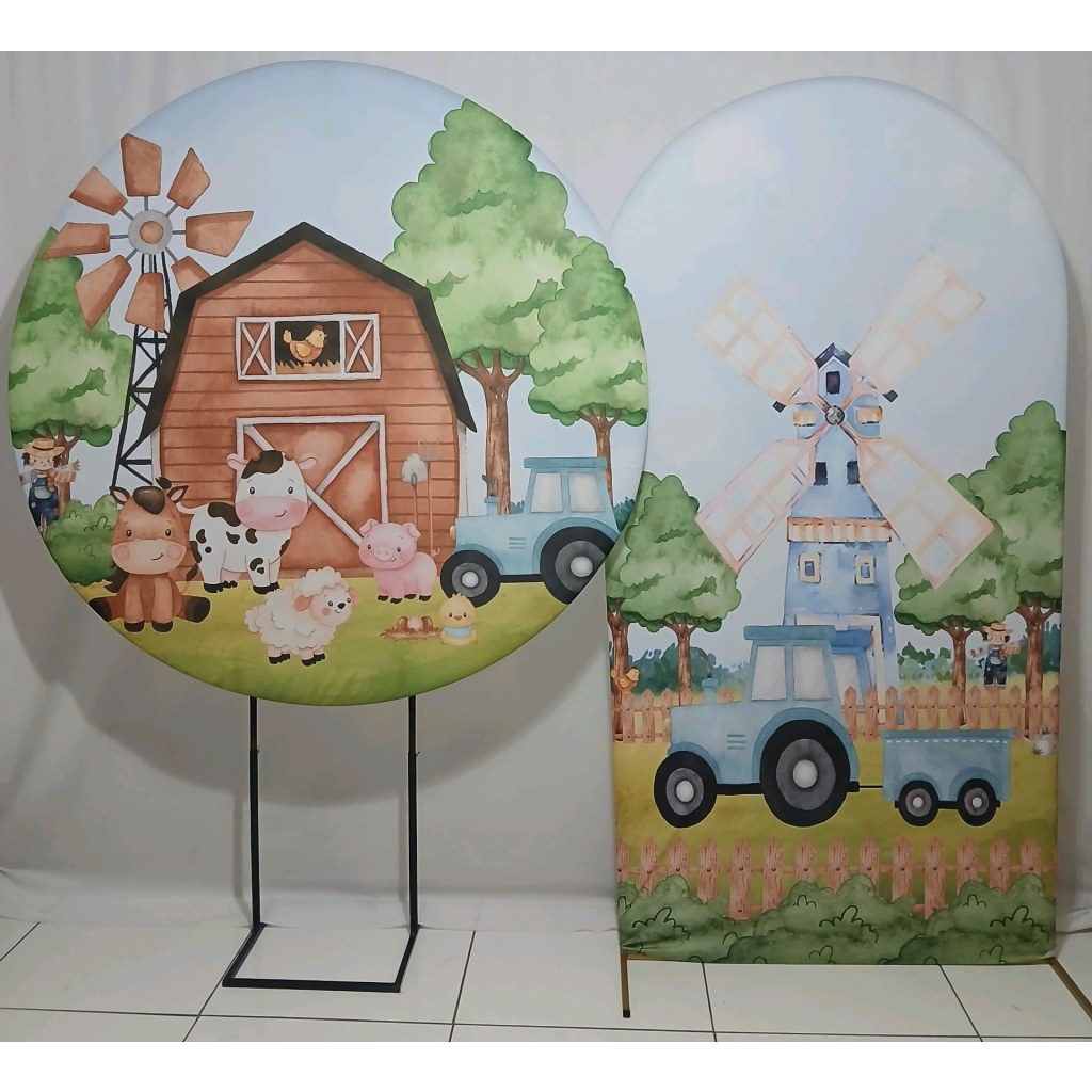 Capa Paineis Fazendinha + Estrutura Kit41538 - Rocha Decorações
