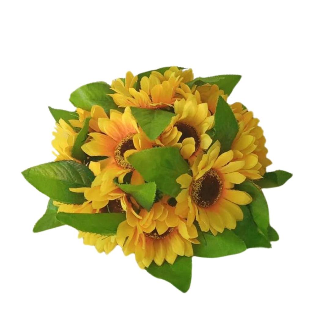 Arranjo Montado de Flor Girassol - Rocha Decorações