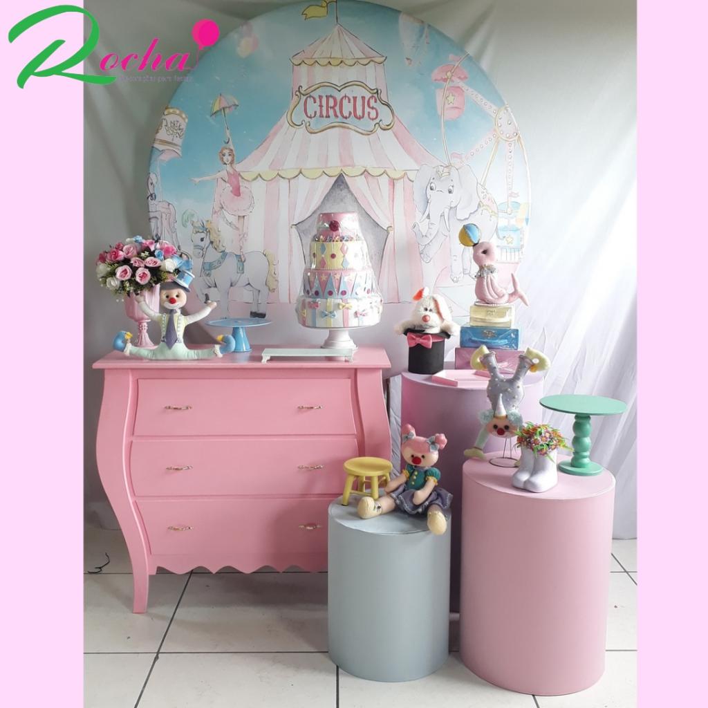 Circo Rosa Kit Plus - Rocha Decorações