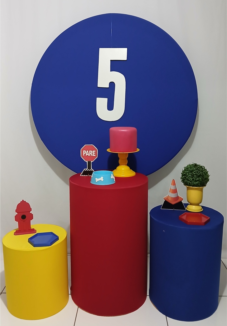 Azul, Vermelho E Branco Base Para Tema - Rocha Decorações