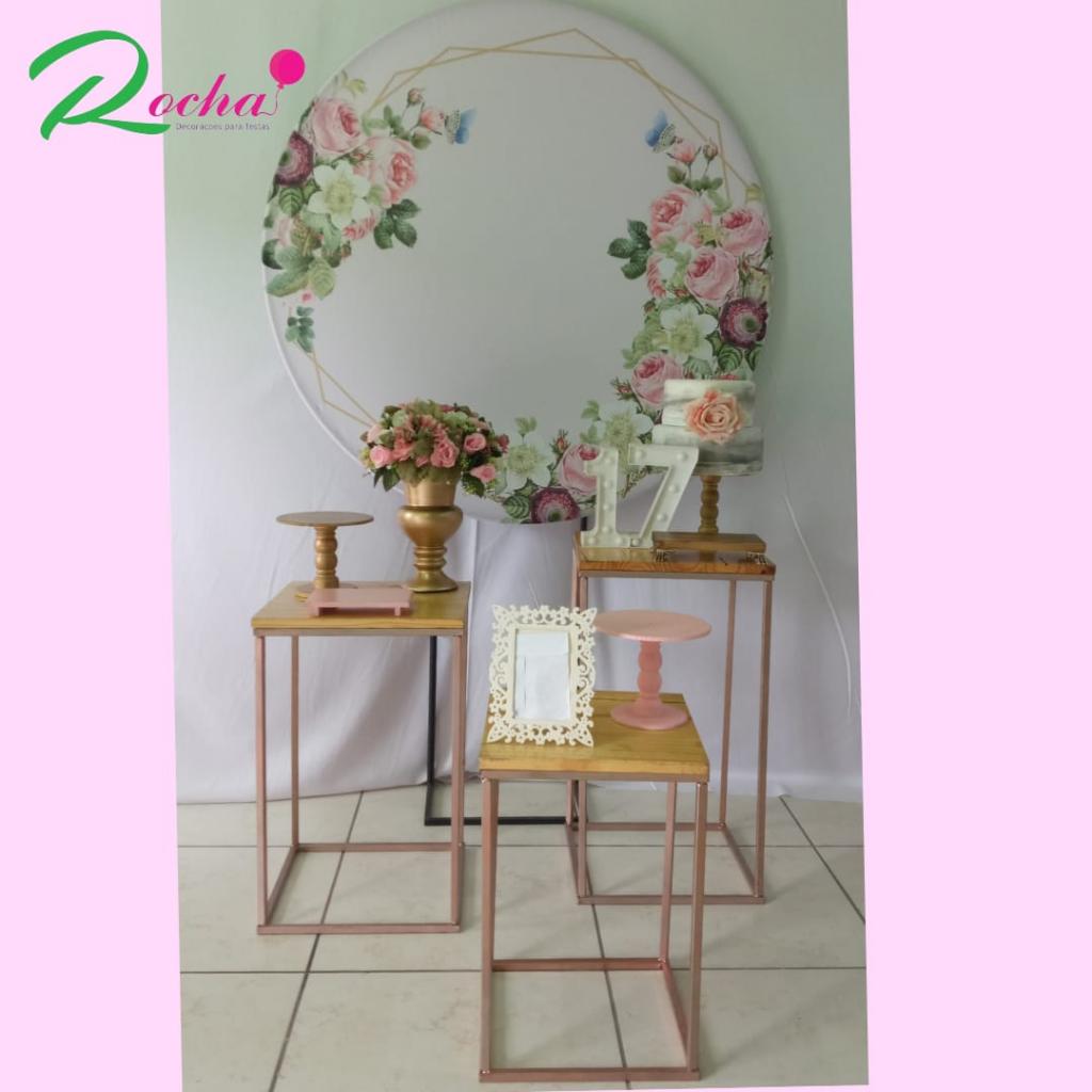 Floral Rosa E Lilas Kit Premium - Rocha Decorações