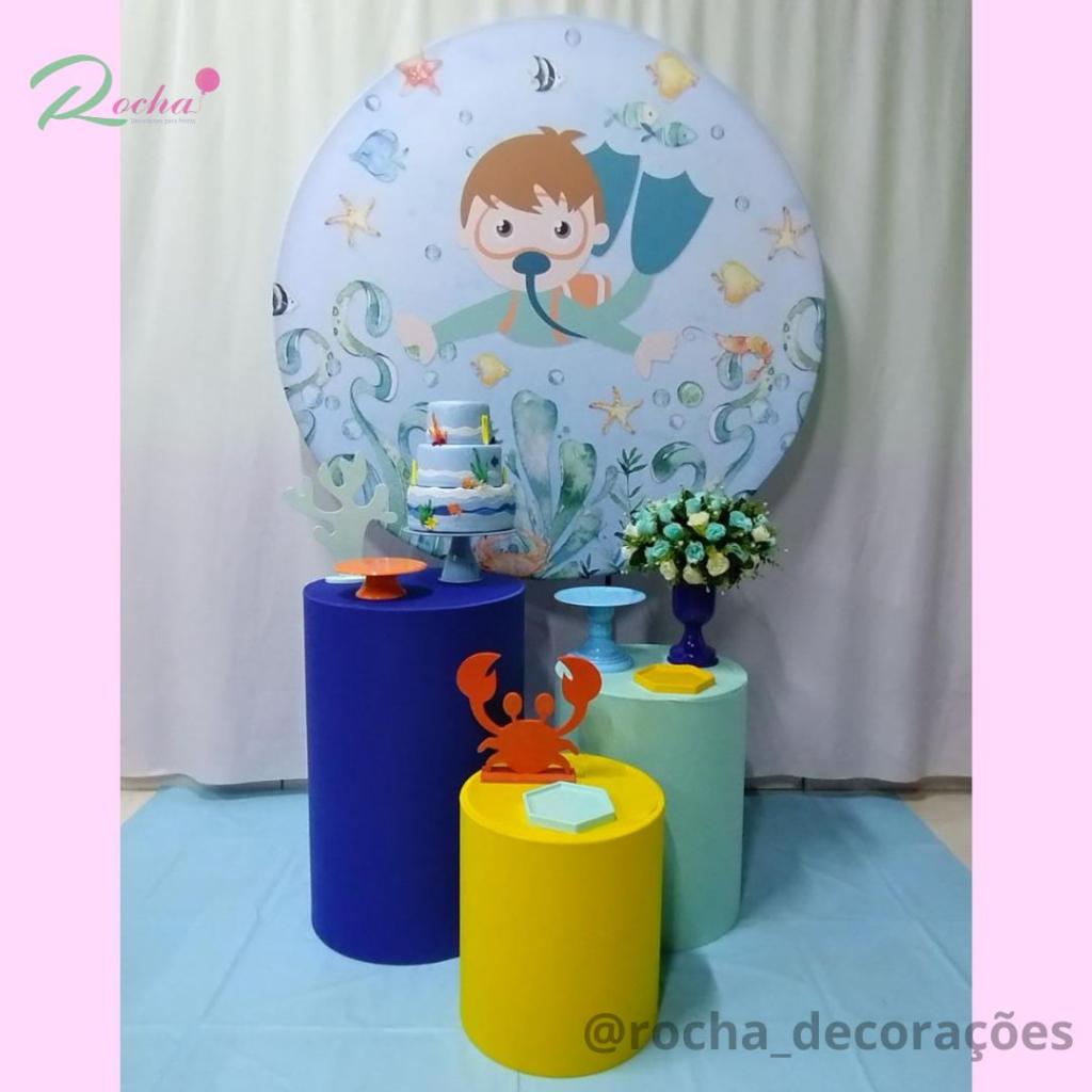 Fundo Do Mar Menino Kit Essencial - Rocha Decorações