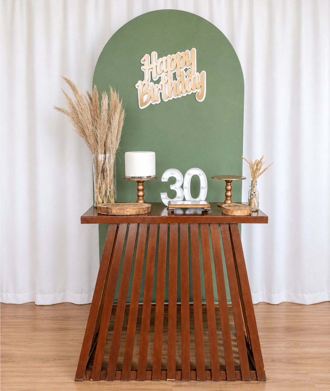 Happy Birthday Adulto Verde - Rocha Decorações Pegue e Monte Itatiba