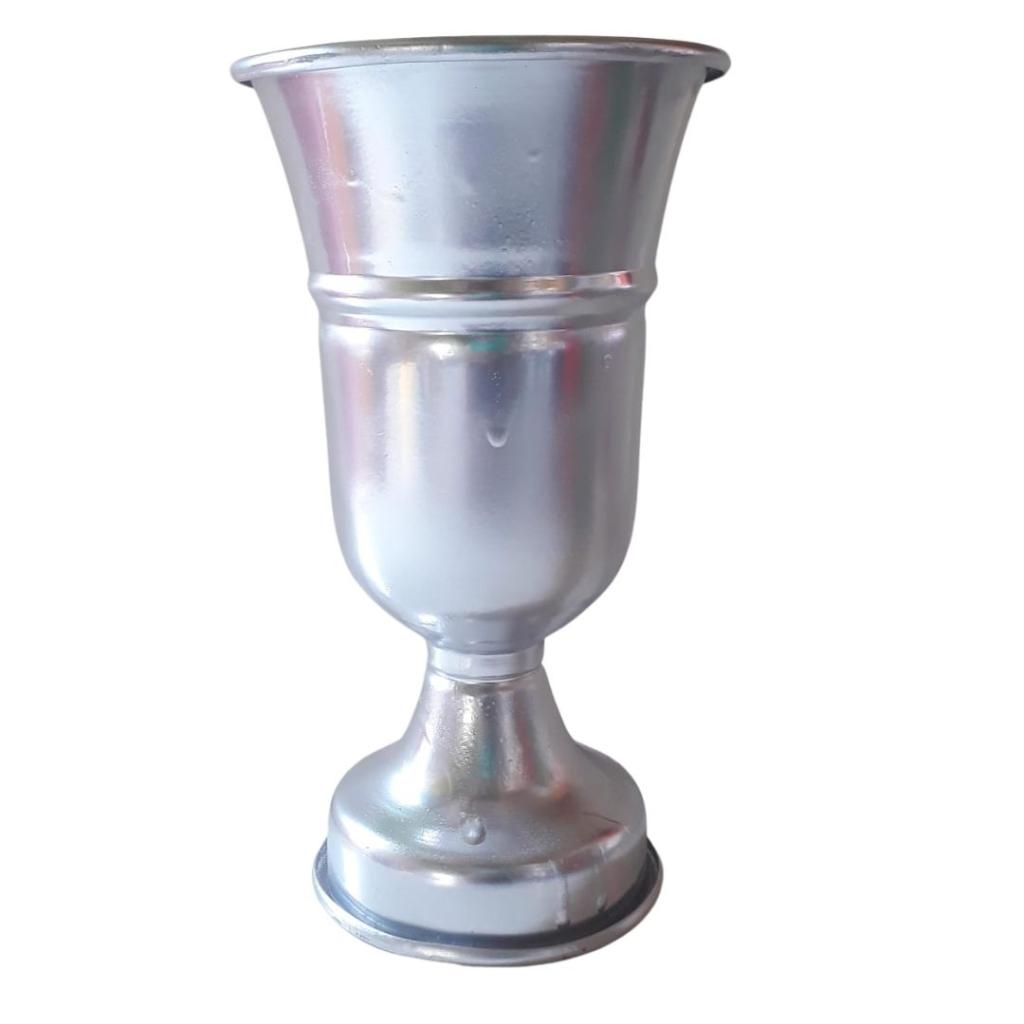 Vaso Imperial Prata M - Rocha Decorações