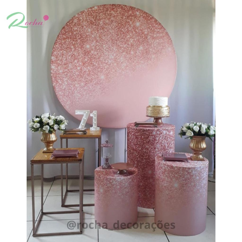 Glitter Rose Gold Composição - Rocha Decorações