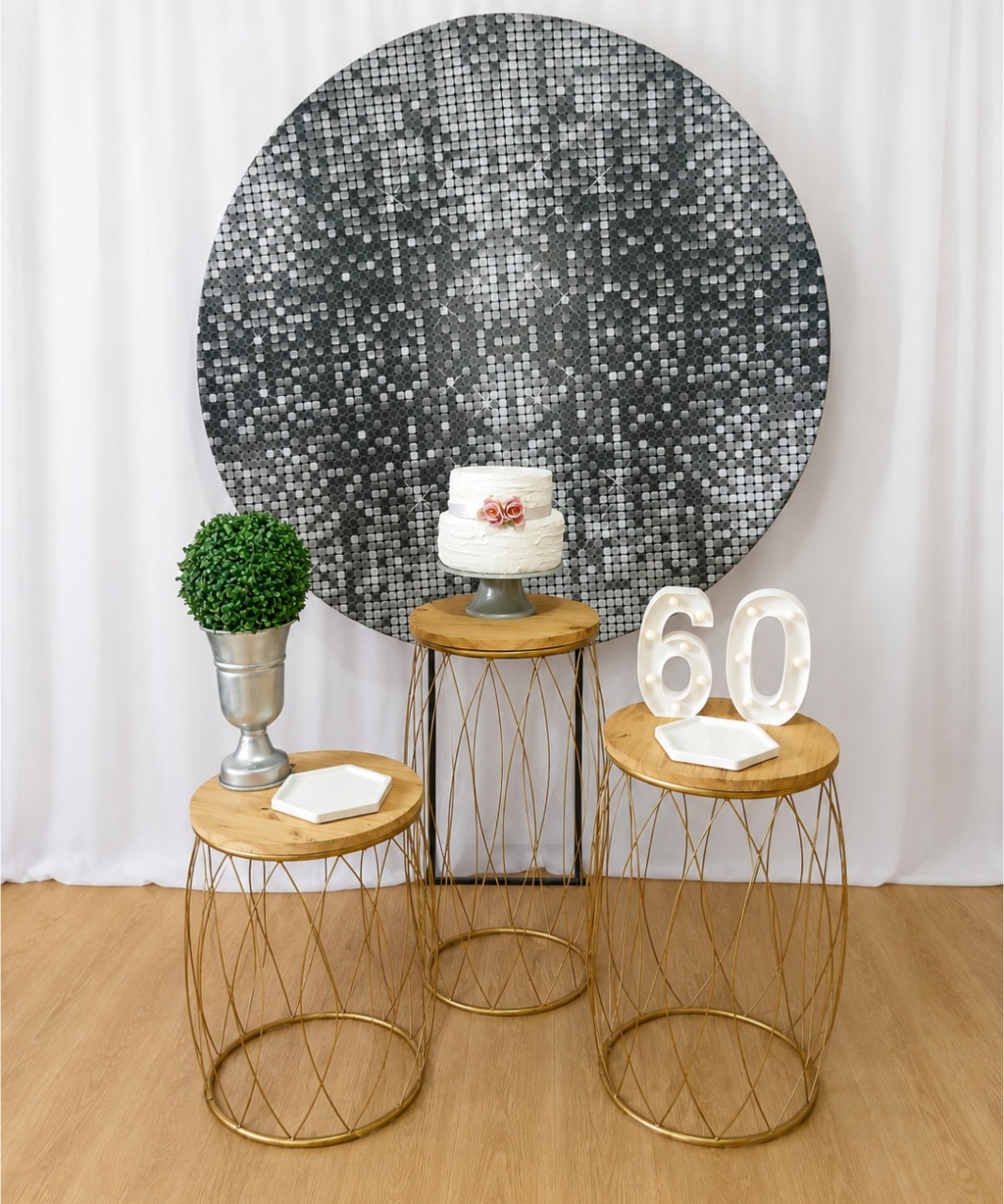 Prata E Branco Adulto Kit Premium - Rocha Decorações Pegue e Monte Itatiba