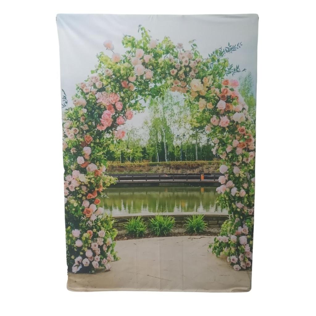 Capa Painel Portal Arco de Flores 2 X 1,50M. - Rocha Decorações