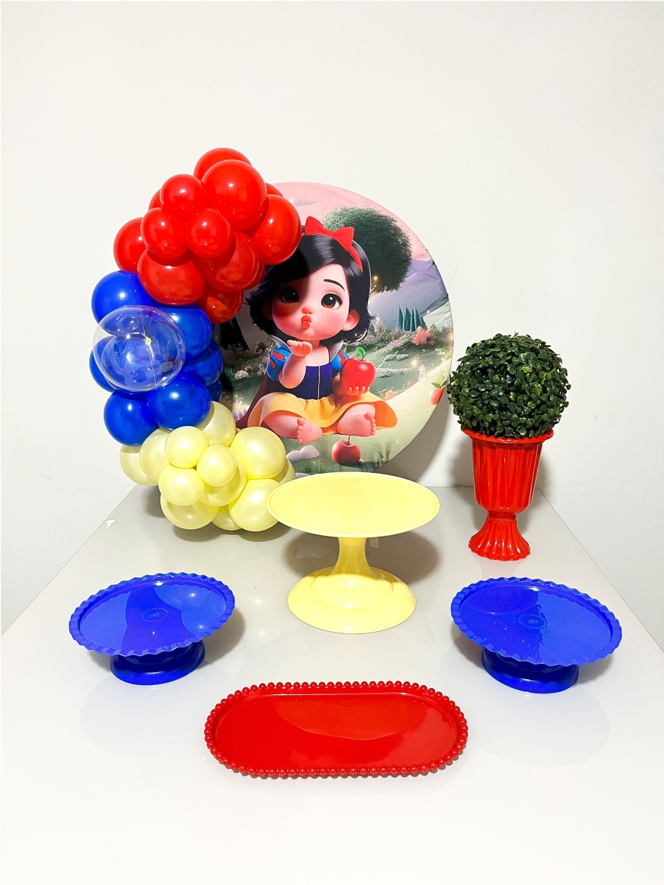 Kit Essencial - Tema Branca de Neve Baby - Levei Decorei