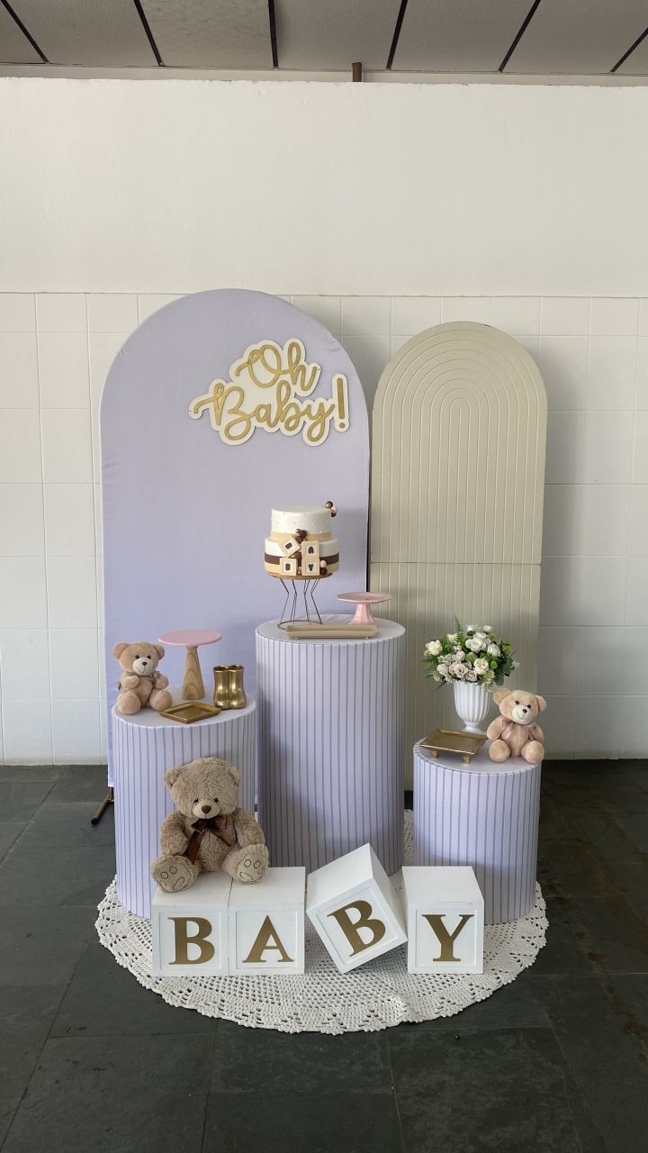 Oh Baby- Rosa E Nude - AC Festas Pegue e Monte