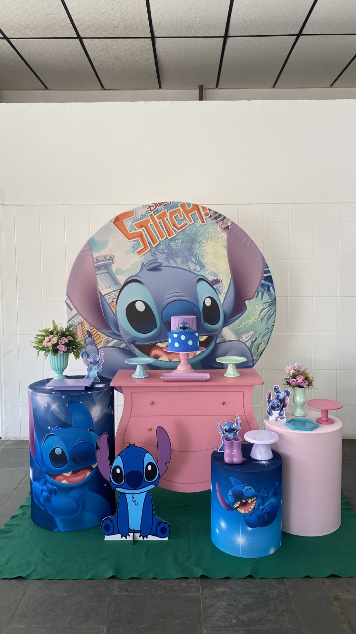 Stitch- Ouro 1 - AC Festas Pegue e Monte
