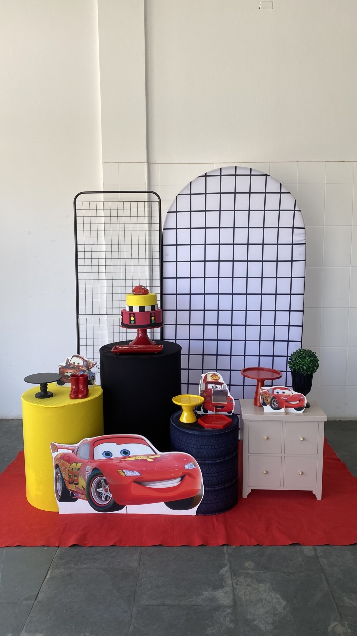 Carros/Macqueen - Telado - AC Festas Pegue e Monte
