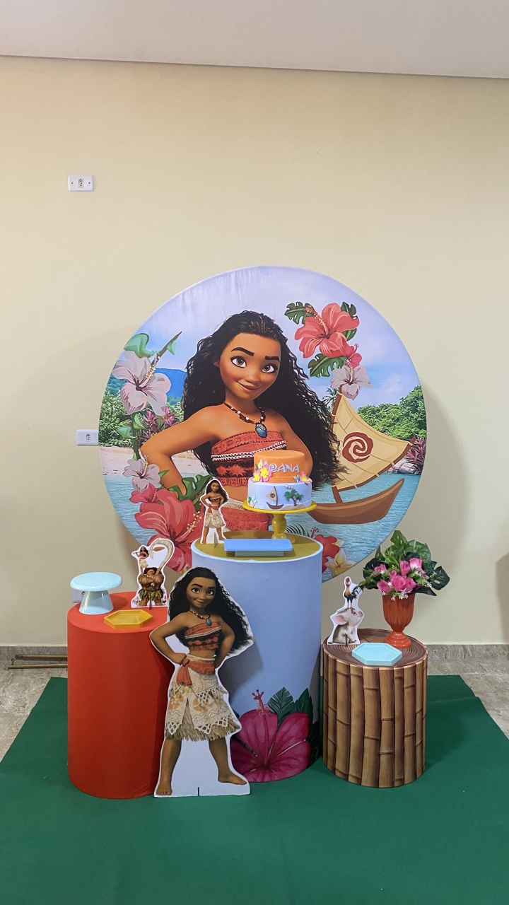 Moana- Kit Bronze - AC Festas Pegue e Monte