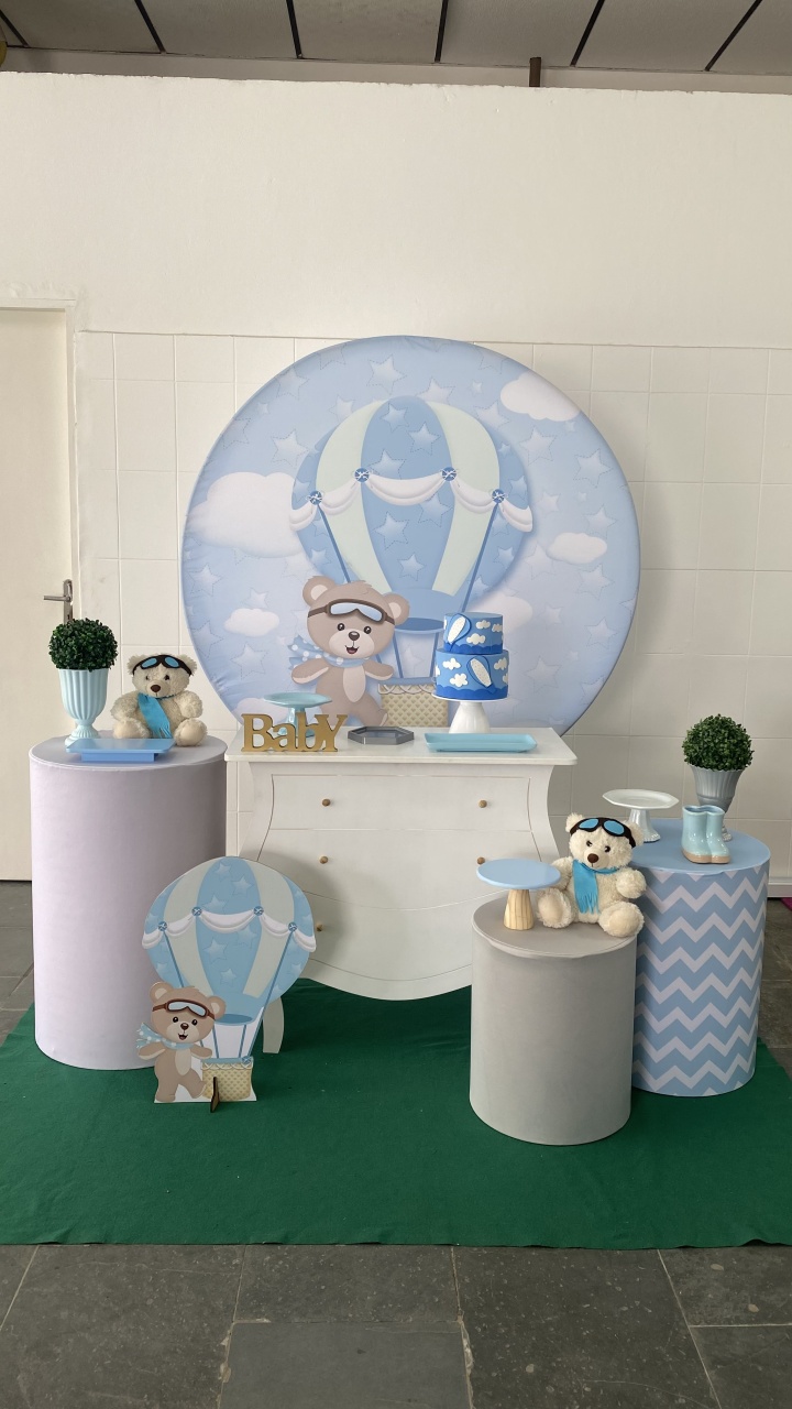 Urso Baloeiro- Ouro - AC Festas Pegue e Monte