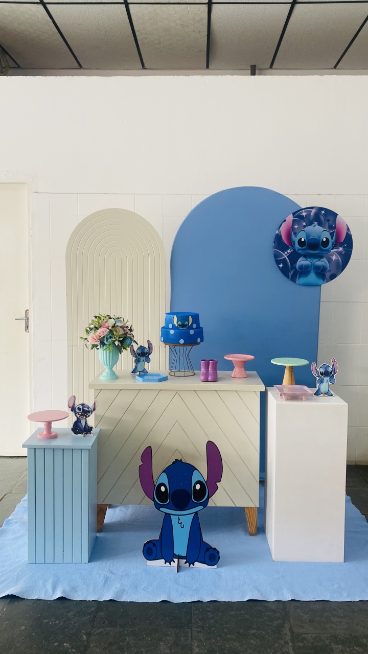 Stitch- Romano Com Mini Painel - AC Festas Pegue e Monte