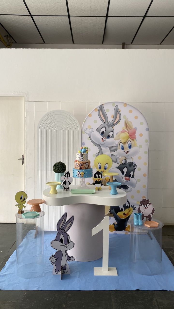 Baby Looney Tunes- Orgânico Menino - AC Festas Pegue e Monte