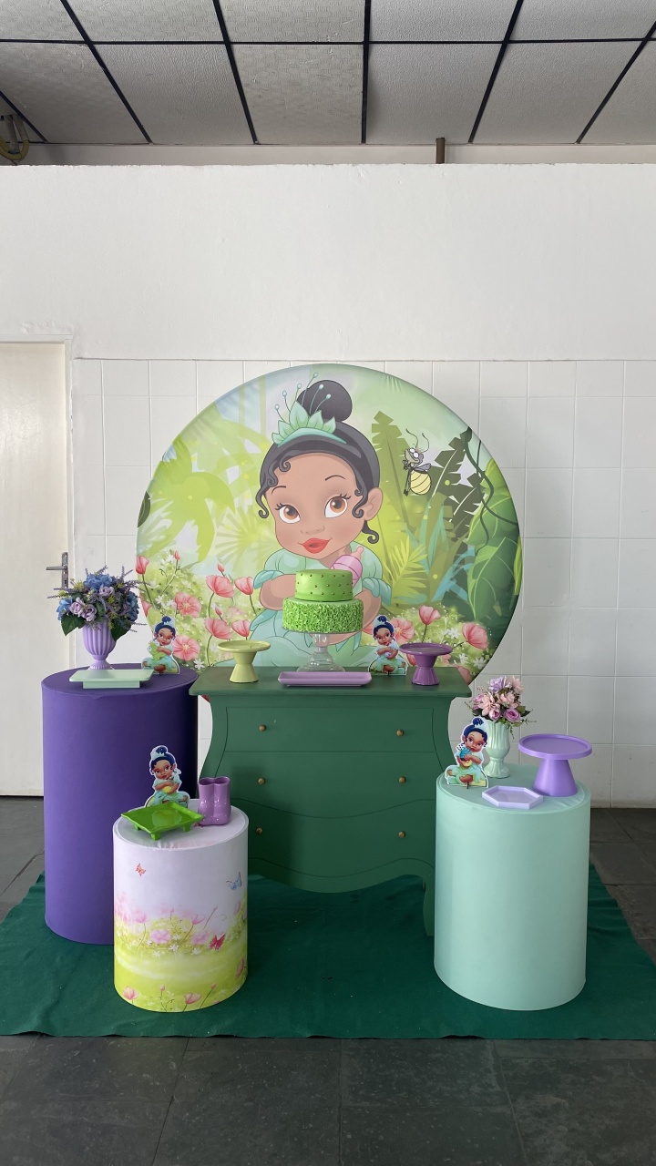 Princesa Tiana Baby- Ouro - AC Festas Pegue e Monte