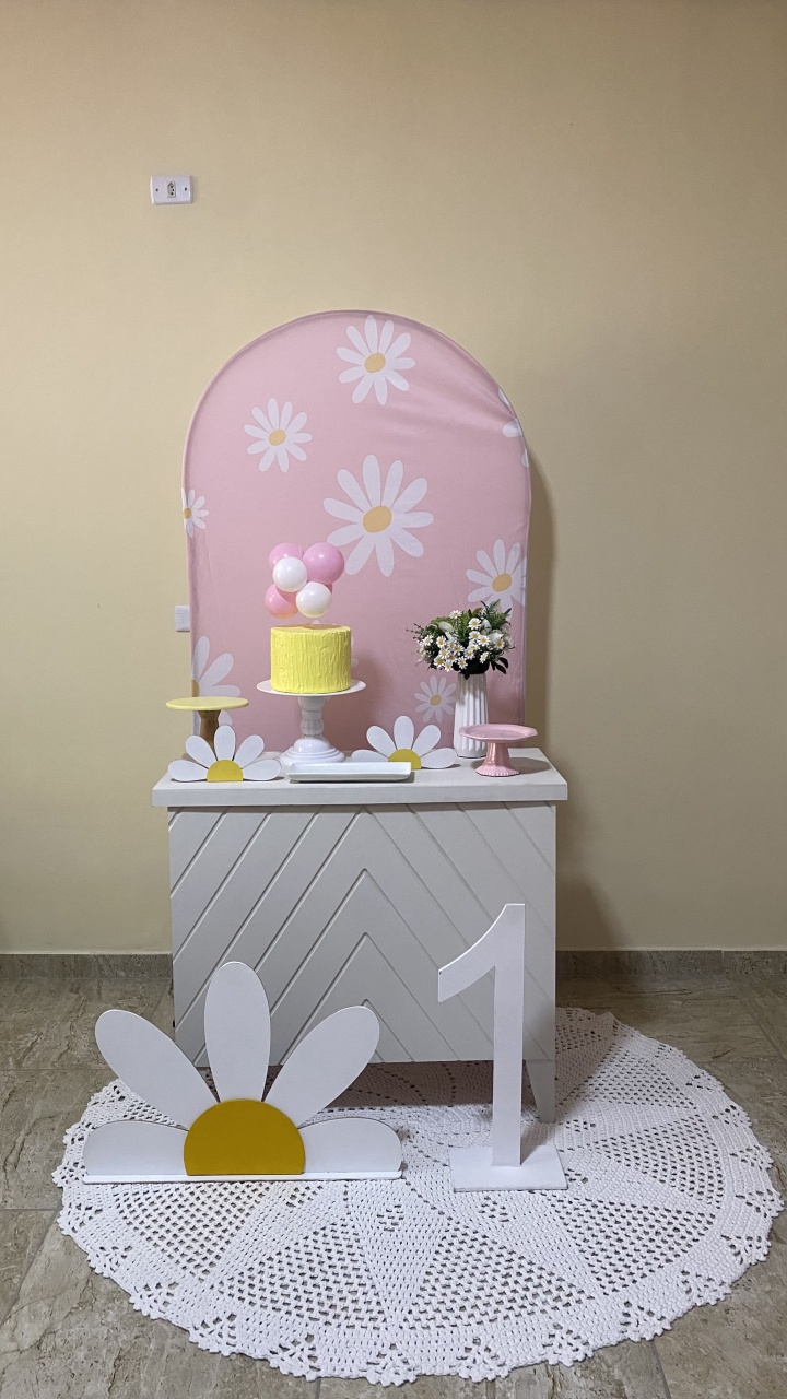 Margaridas- Cômoda Bege - AC Festas Pegue e Monte