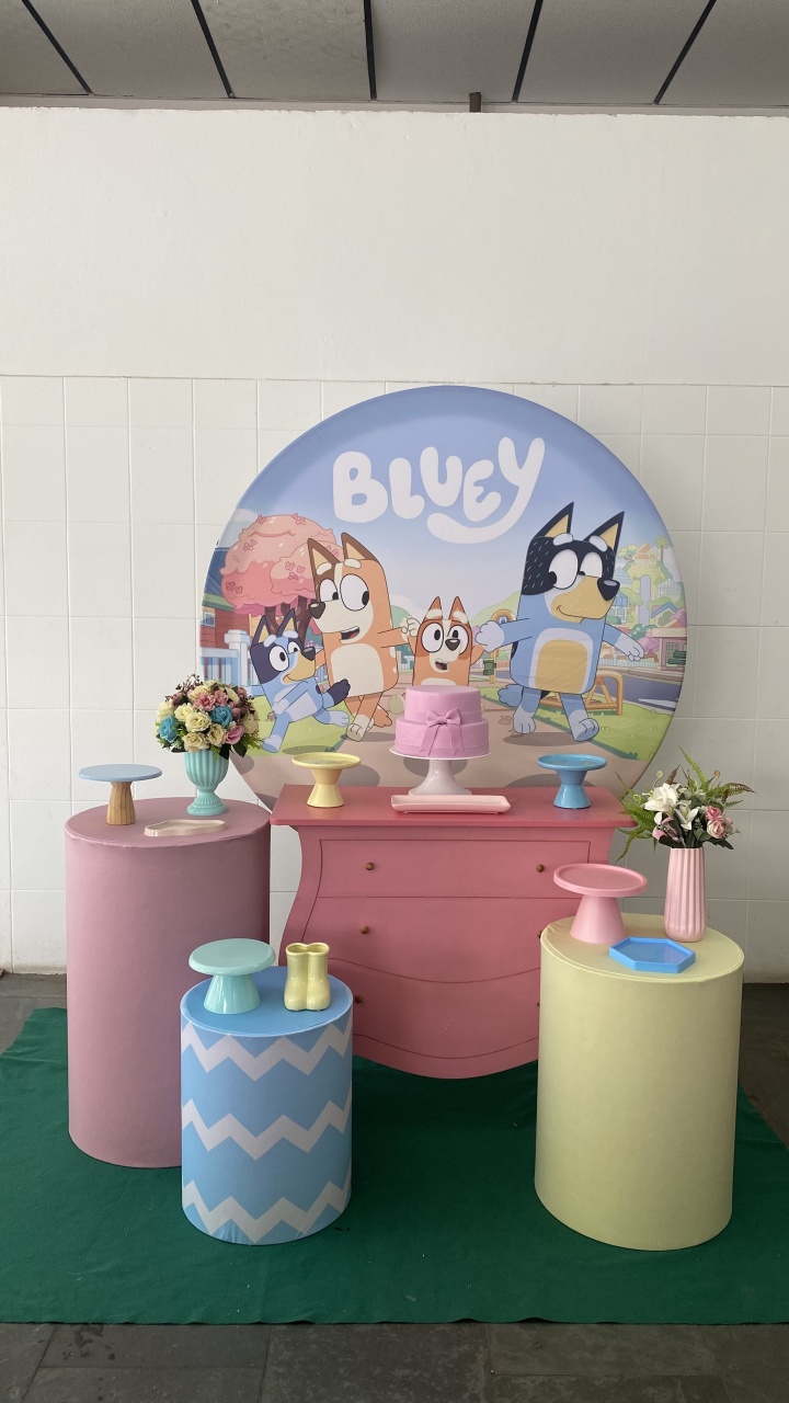 Bluey- Ouro Menina - AC Festas Pegue e Monte
