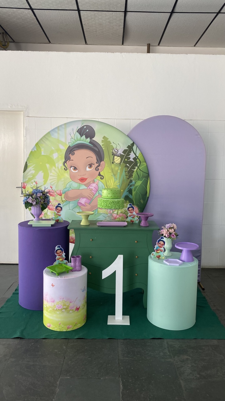 Princesa Tiana Baby- Diamante - AC Festas Pegue e Monte