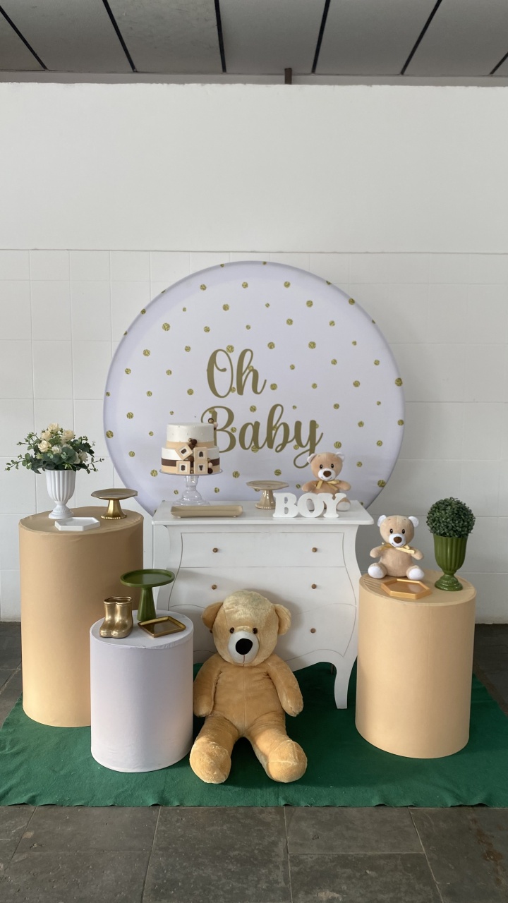 Oh Baby- Ouro - AC Festas Pegue e Monte