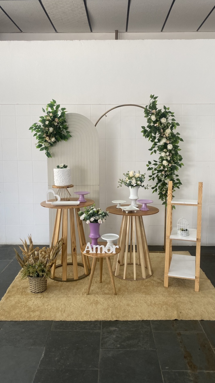 Casamento/Noivado- Lavanda- Painel Floral - AC Festas Pegue e Monte
