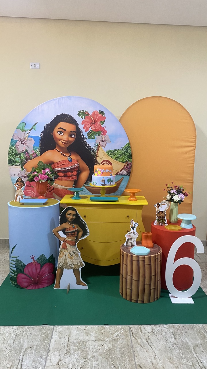 Moana- Diamante - AC Festas Pegue e Monte